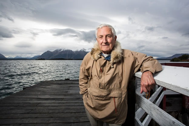 Merry in a recent photo in Atlin, the village in British Columbia where he and his wife moved in the mid-1970s.